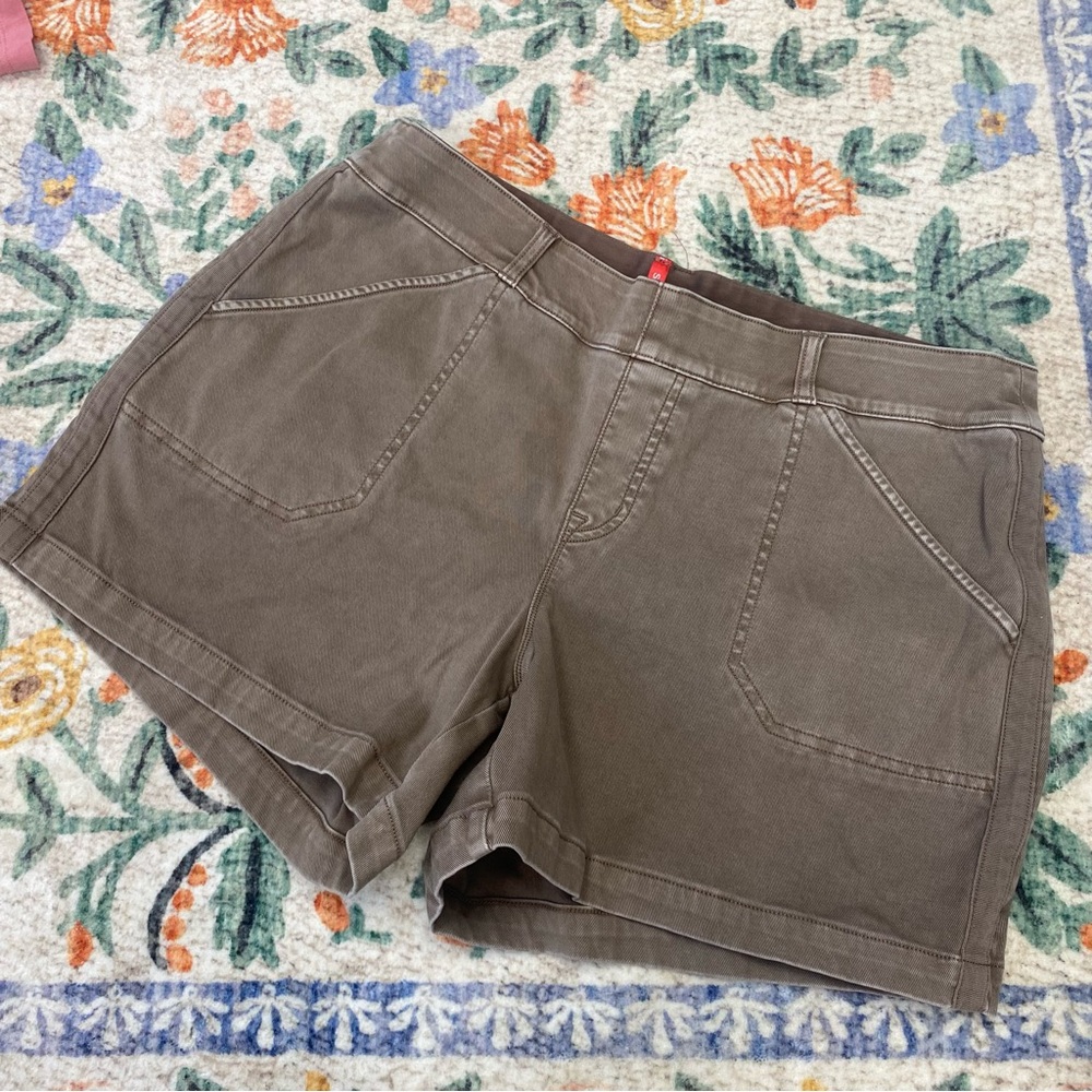 SPANX Brown Utility Pull-On Shorts